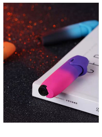 One Piece Slam Dunk Joker Harley Quinn Green Flame Torch Lighter, Windproof Jet Flame Pocket Lighter, Anime Fan Collectible Gift