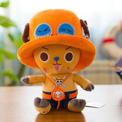 One Piece Assorted Anime Plush Dolls, Luffy Ace Law Chopper Stuffed Figure, Thousand Sunny Going Merry Pirate Ship Plush Toy, Cute One Piece Character Soft Plushies, Anime Collectible Gifts for Kids & Fans