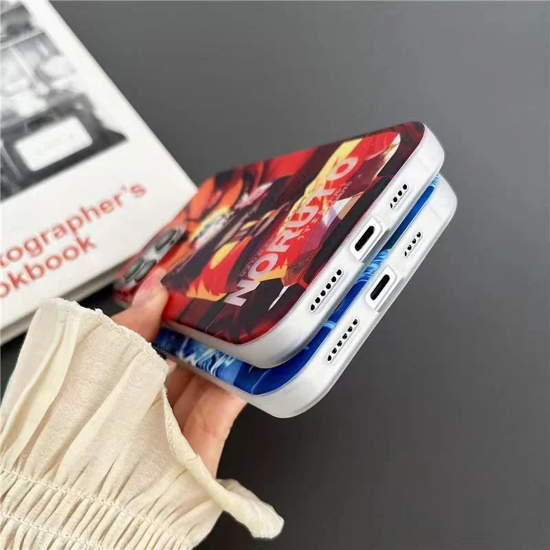 Naruto Anime Phone Case, Cool Manga Character Printed Shockproof Protective Phone Cover, Slim Soft TPU Anime Case for iPhone, Anime Fan Gift
