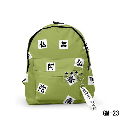 Demon Slayer Anime Backpack, Multi Styles Tanjiro Nezuko Zenitsu Rengoku Printed School Backpack, Lightweight Casual Daypack, Demon Slayer Merch Bookbag Gift for Teens Anime Fans