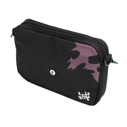 Demon Slayer Anime Crossbody Messenger Bag, Multi Styles Tanjiro Nezuko Zenitsu Pattern Shoulder Sling Bag, Casual Small Satchel Bag, Demon Slayer Merch Crossbody Purse Gift for Anime Fans