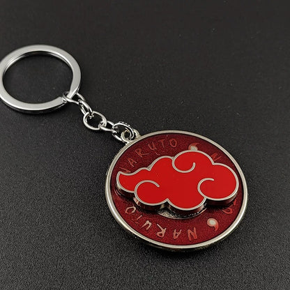 Naruto Sasuke Itachi Kakashi Rotating Sharingan Keychain Metal Anime Pendant Key Ring Cosplay Accessory Collectible Key Charm Gift For Anime Fans