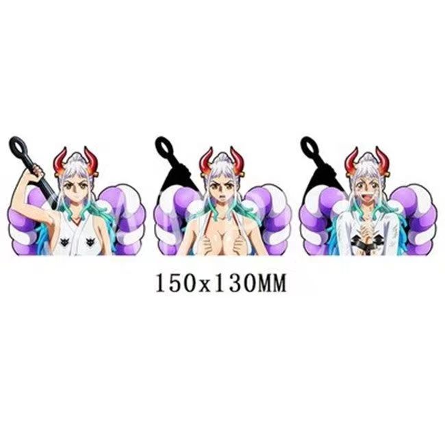 One Piece 3D Motion Stickers, Lenticular Anime Character Decals, Luffy Zoro Nami Changing Image Sticker, Waterproof Peekers Sticker for Car Laptop Water Bottle, One Piece Fans Collectible Decor