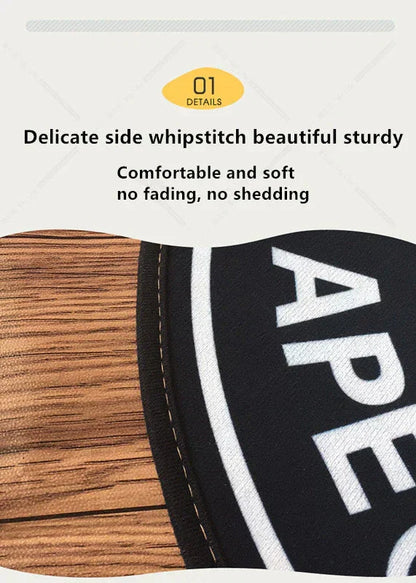 Demon Slayer Round Non-Slip Rug, Kimetsu no Yaiba Anime Character Circular Floor Mat, Soft Decorative Area Rug, Anti-Skid Carpet for Bedroom Living Room Entrance, Anime Merch Gift for Demon Slayer Fans
