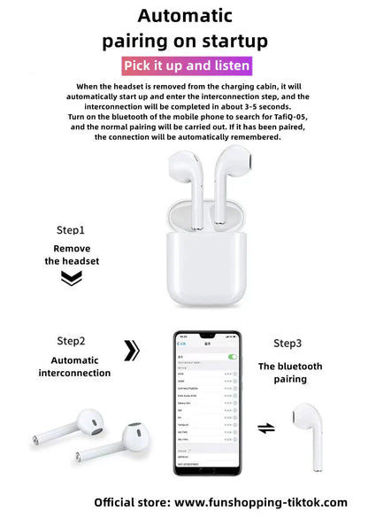 Demon Slayer Wireless Bluetooth Earbuds, Tanjiro Nezuko Zenitsu Giyuu Anime Print TWS Earphones, Touch Control Stereo Sound Headset, Portable Earbuds Case, Anime Fan Gift