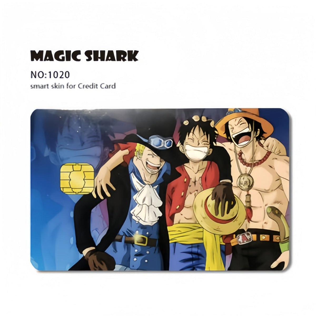 One Piece Anime Credit Card Skin Stickers, Luffy Zoro Nami Wanted Poster Card Decal, Removable Bank Card Cover Sticker, Anime Card Skin, Gift for One Piece Fans