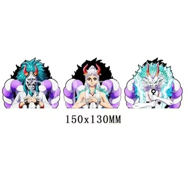 One Piece 3D Motion Stickers, Lenticular Anime Character Decals, Luffy Zoro Nami Changing Image Sticker, Waterproof Peekers Sticker for Car Laptop Water Bottle, One Piece Fans Collectible Decor