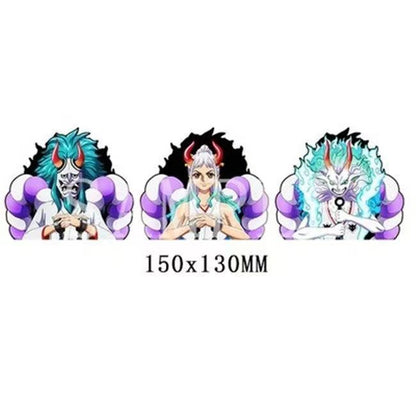 One Piece 3D Motion Stickers, Lenticular Anime Character Decals, Luffy Zoro Nami Changing Image Sticker, Waterproof Peekers Sticker for Car Laptop Water Bottle, One Piece Fans Collectible Decor