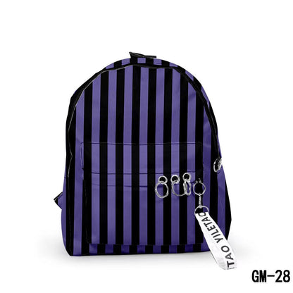 Demon Slayer Anime Backpack, Multi Styles Tanjiro Nezuko Zenitsu Rengoku Printed School Backpack, Lightweight Casual Daypack, Demon Slayer Merch Bookbag Gift for Teens Anime Fans