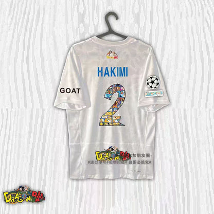Dragon Ball Collage Print Soccer Jersey Neymar Ramos Mbappe Football Shirt