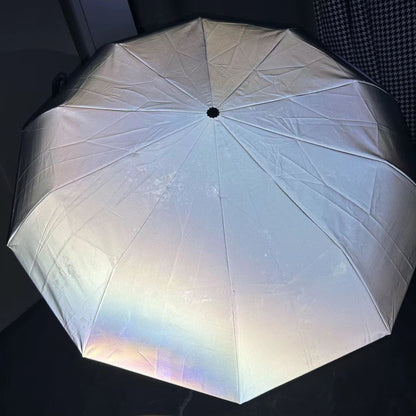 One Piece Anime Water Activated Color Changing Folding Umbrella, Automatic Open Close Black Coated Sun Rain Umbrella, Portable Travel Parasol, Anime Merch Gift for One Piece Fans