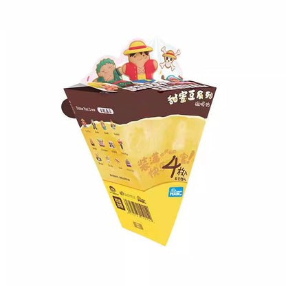 One Piece Anime Fridge Magnets Blind Box, Cute Luffy Zoro Sanji Fruit Dessert Series 3D Magnet Collectible Figures, One Piece Refrigerator Magnets Ornament, Blind Box Gift for One Piece Fans