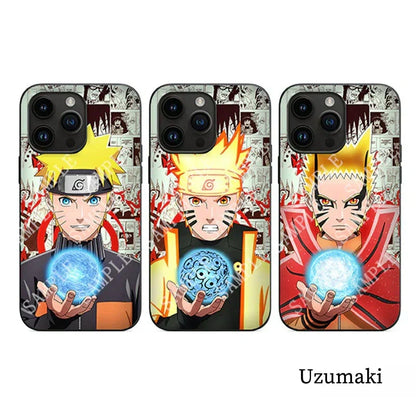Anime Phone Case, Naruto Luffy Tanjiro Character Print Protective Phone Cover, Shockproof Soft TPU Case, Manga Comic Design Cell Phone Case, Anime Merch Gift for Teens Men Women
