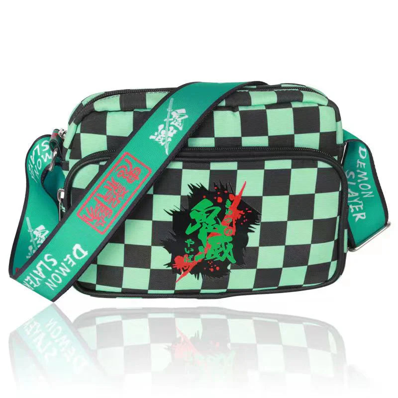 Demon Slayer Anime Crossbody Shoulder Bag, Kimetsu No Yaiba Multiple Character Pattern Sling Messenger Bag, Lightweight Casual Small Camera Bag, Demon Slayer Fan Collectible Daily Gift