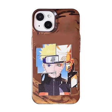 Naruto Anime Phone Case, Naruto and Sasuke Retro Comic Art Print Shockproof Soft TPU Phone Cover For iPhone, Cool Anime Character Phone Shell, Anime Fan Gift