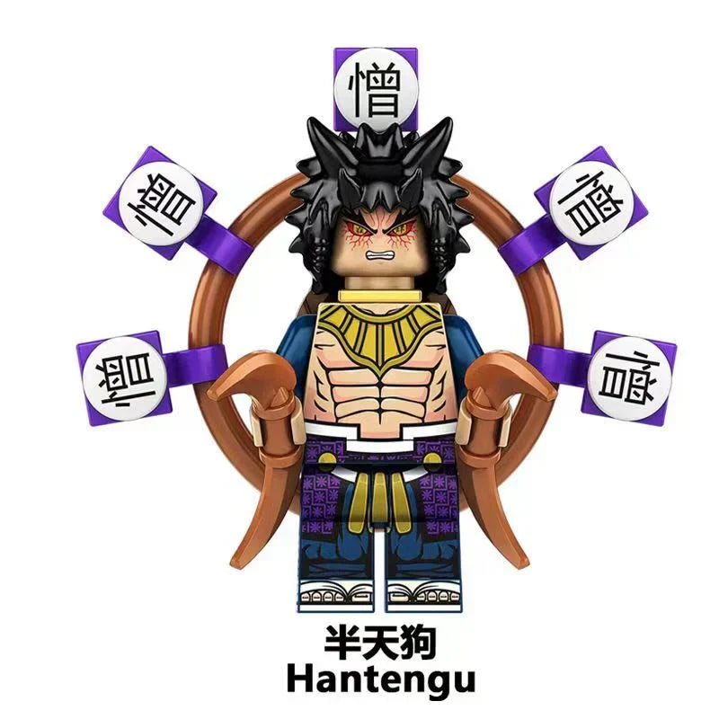 Demon Slayer Custom Minifigures, Anime Building Block Figures, Yoriichi Muzan Daki Gyutaro Hantengu Douma Kokushibo Collectible Brick Minifigs, Anime Character Construction Toy Gift for Fans