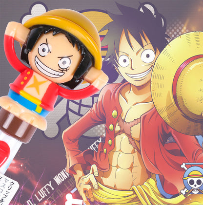 One Piece Anime Gel Pen, 3D Character Figure Topper Ballpoint Pen, Luffy Chopper Ace Law Collectible Writing Pen, Smooth Ink School Stationery, Birthday Gift for One Piece Fans Students