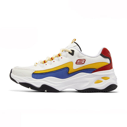 One Piece Monkey D. Luffy Anime Sneakers for Men Women, White Multicolor Color Block Chunky Platform Casual Shoes, Lace Up Anime Cosplay Street Walking Shoes, Breathable Anime Themed Footwear, Collectible Gift for One Piece Luffy Fans