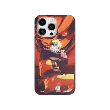 Naruto Anime Phone Case, Cool Manga Character Printed Shockproof Protective Phone Cover, Slim Soft TPU Anime Case for iPhone, Anime Fan Gift