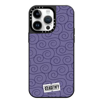 One Piece Anime Phone Case for iPhone, Gum-Gum Fruit Pattern Shockproof Protective Case, Funny Manga Print Phone Cover with Pop Socket, One Piece Anime Merch Gift for Fans