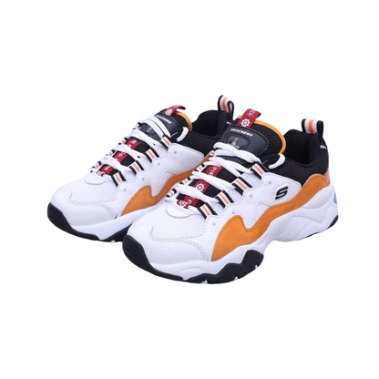 One Piece Portgas D Ace Cosplay Chunky Sneakers, Anime Ace White Orange Black Color Block Dad Shoes, Men Women Thick Platform Casual Walking Trainers, One Piece Anime Fan Collectible Footwear