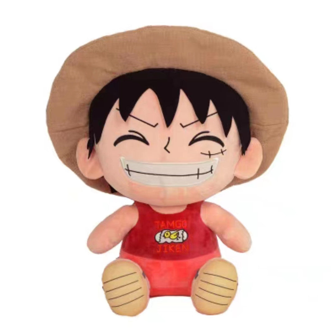 One Piece Assorted Anime Plush Dolls, Luffy Ace Law Chopper Stuffed Figure, Thousand Sunny Going Merry Pirate Ship Plush Toy, Cute One Piece Character Soft Plushies, Anime Collectible Gifts for Kids & Fans