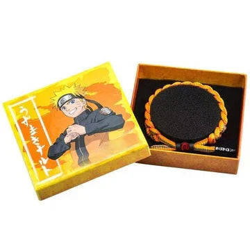 Naruto Anime Braided Bracelet, Handmade Woven Character Themed Rope Wristband, Cosplay Costume Accessory, Collectible Anime Jewelry Gift for Naruto Fans