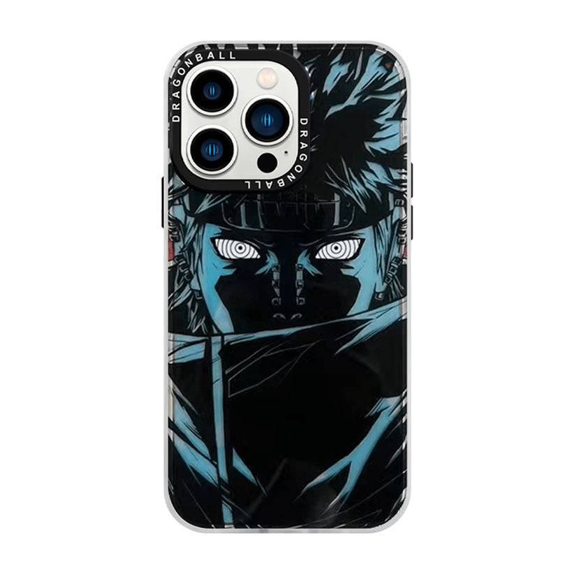 Naruto Anime Phone Case for iPhone, Obito Uchiha Manga Character Print Shockproof Protective Case, Cool Naruto Graphic Phone Cover, Naruto Anime Merch Gift for Anime Fans