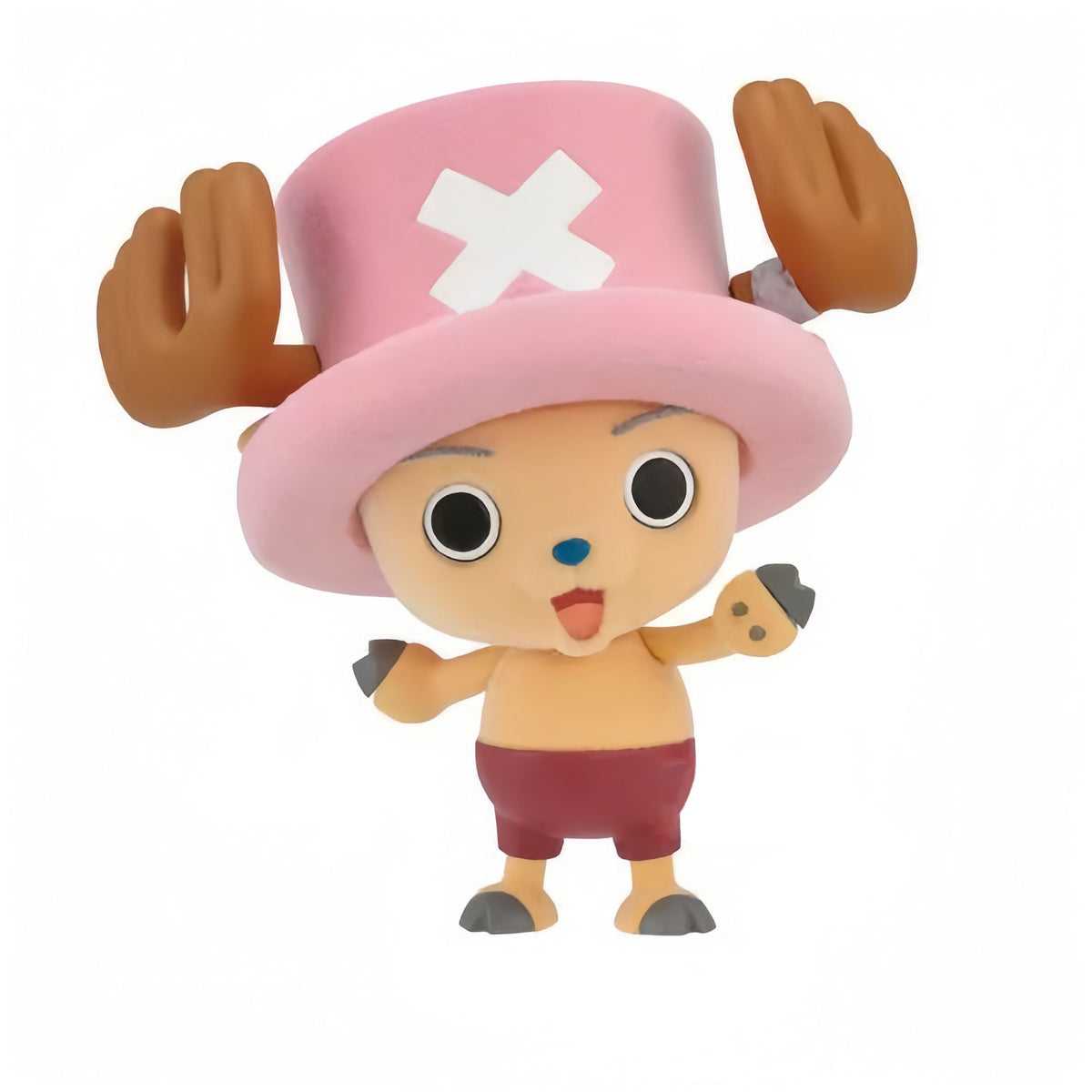 One Piece Tony Tony Chopper Flocked Figurine, Cute Sitting & Standing 2 Styles Chopper Anime Figure, Flocking Surface Statue Model, Desktop Decoration Collectible Gift for One Piece Fans ✅Shopify 独立站精简标题