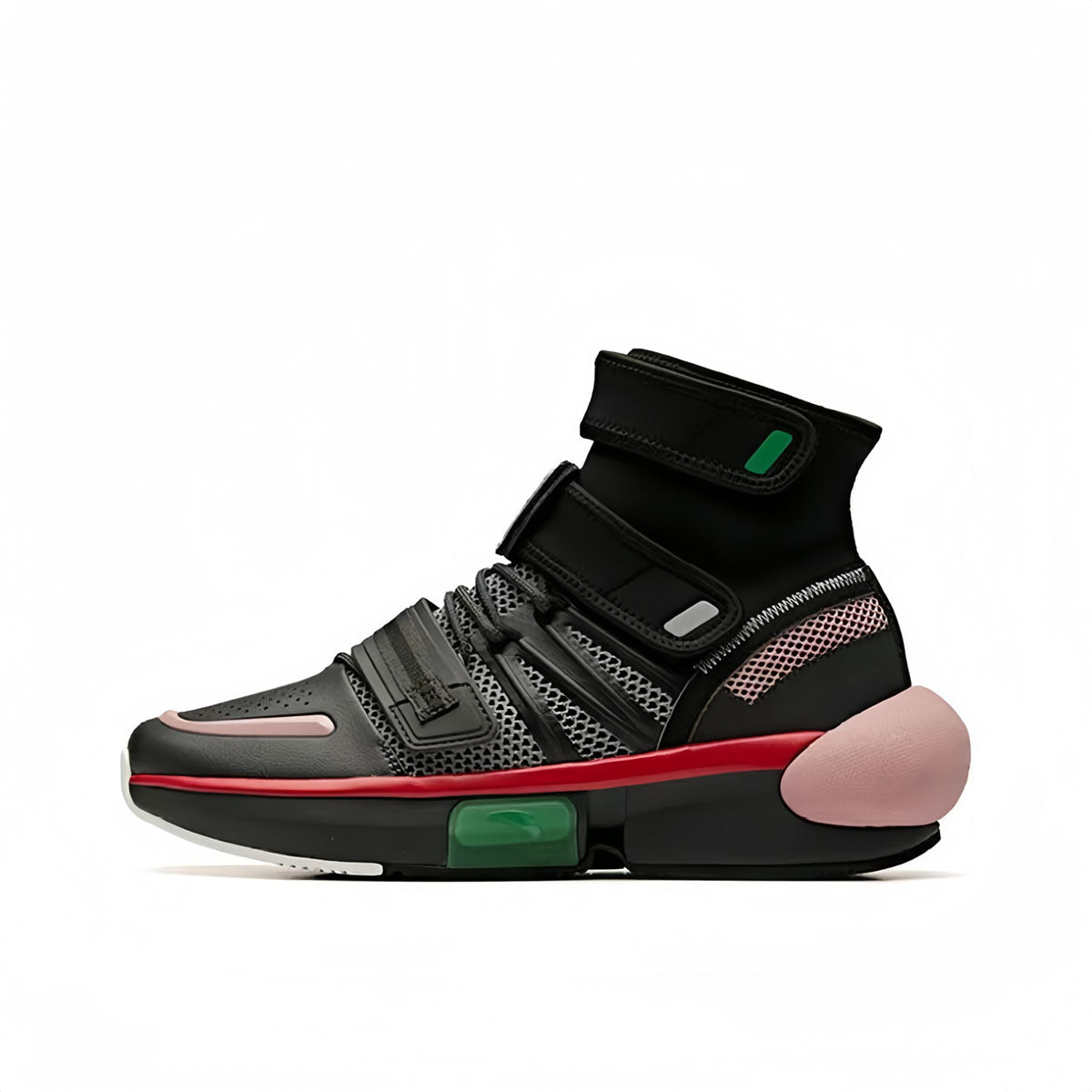 Anime Cosplay High Top Sneakers, Techwear Streetwear Futuristic Costume Shoes, Fashion Buckle Strap Sock Style Sneakers, Non Slip Platform Casual Walking Shoes for Men Women Cosplay Fans