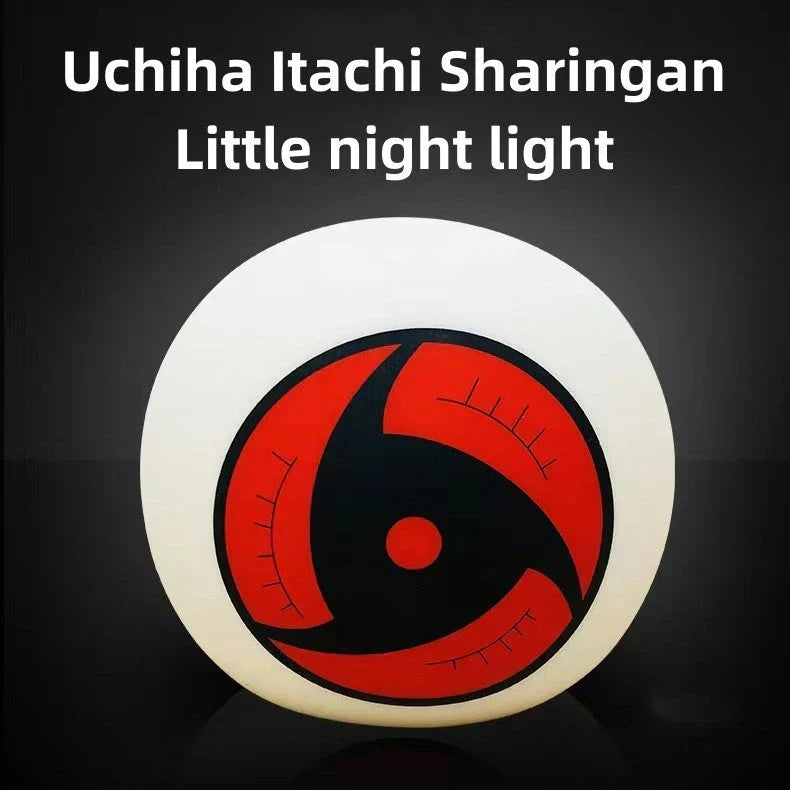 Naruto Uchiha Itachi Mangekyou Sharingan LED Night Light, RGB Multi Color Changing Anime Table Lamp, Touch Control Sharingan Eye Desk Lamp, Bedroom Gaming Room Decor Light, Naruto Fan Birthday Christmas Gift