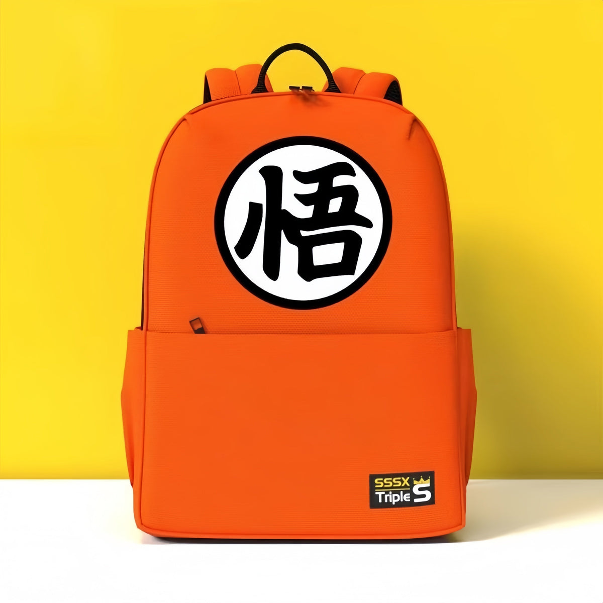 Dragon Ball Z Backpack, Goku Kanji Logo Anime School Backpack, Lightweight Casual Daypack Bookbag, Dragon Ball Character Print Rucksack for Teens Students, DBZ Dragon Ball Fan Merch Gift