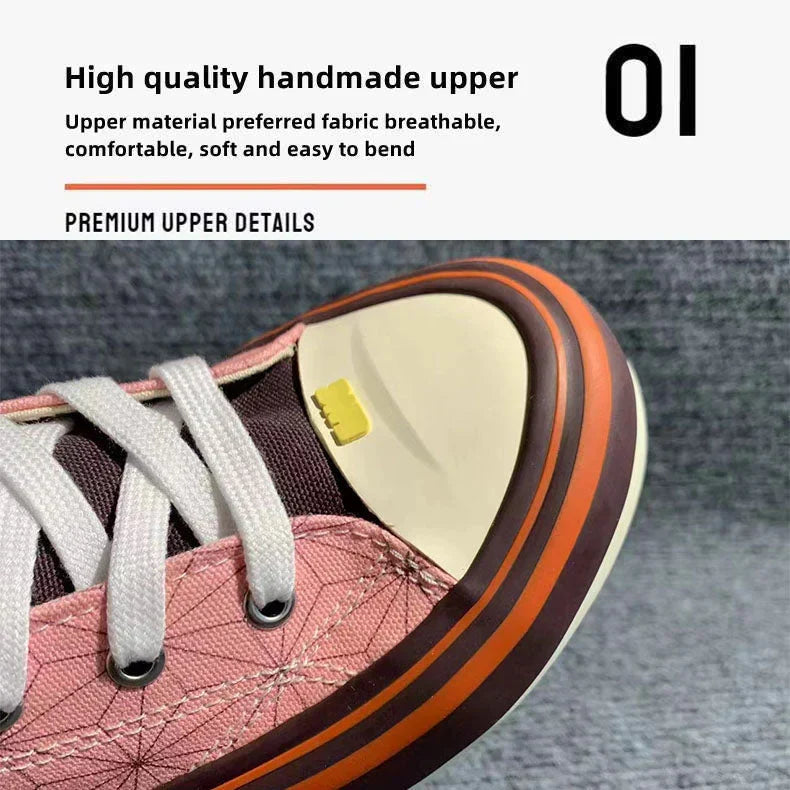 Demon Slayer Nezuko Kamado High Top Canvas Sneakers, Kimetsu No Yaiba Anime Pink Pattern Casual Shoes, Men Women Cosplay Streetwear Trainers, Demon Slayer Fan Collectible Footwear Gift