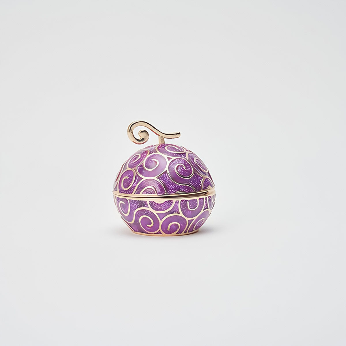 One Piece Devil Fruit Jewelry Box, Gomu Gomu no Mi Trinket Storage Box, Enamel Metal Ring Earrings Holder, Anime Collectible Decorative Gift Box for One Piece Fans
