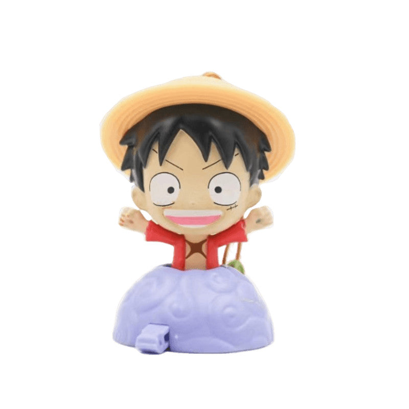 One Piece Q Version Anime Figure USB Charger, Luffy Zoro Sanji Shanks Chopper Cute Mini Figurine Statue, Anime Character Ornament Desktop Decoration Collectible Toy, One Piece Fan Birthday Holiday Gift