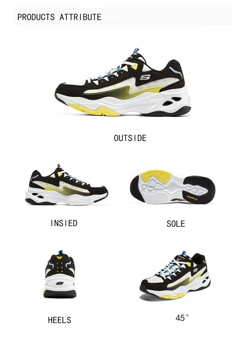 One Piece Sanji Anime Sneakers for Men Women, Black White Yellow Color Block Chunky Platform Casual Shoes, Lace Up Anime Cosplay Street Walking Shoes, Breathable Anime Themed Footwear, Collectible Gift for One Piece Sanji Fans