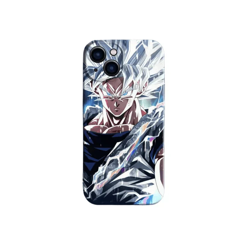 Dragon Ball Z Anime Phone Case for iPhone, Ultra Instinct Goku Vegeta Broly Character Print Protective Cover, DBZ Cool Manga Shockproof Film Phone Shell for iPhone Series Anime Fans