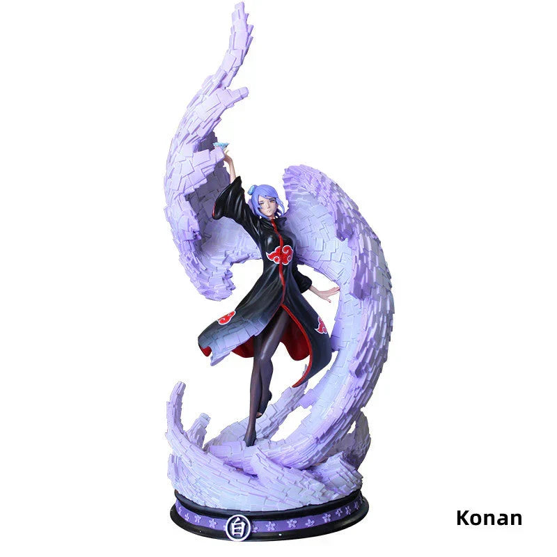 Naruto Akatsuki GK Figure, Anime Akatsuki Members Resin Statue, Itachi Pain Deidara Sasori Zetsu Kakuzu Collectible Figurine, Desktop Ornament, Naruto Fan Merch Gift