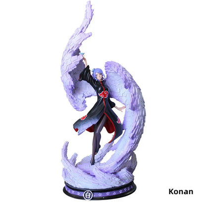 Naruto Akatsuki GK Figure, Anime Akatsuki Members Resin Statue, Itachi Pain Deidara Sasori Zetsu Kakuzu Collectible Figurine, Desktop Ornament, Naruto Fan Merch Gift