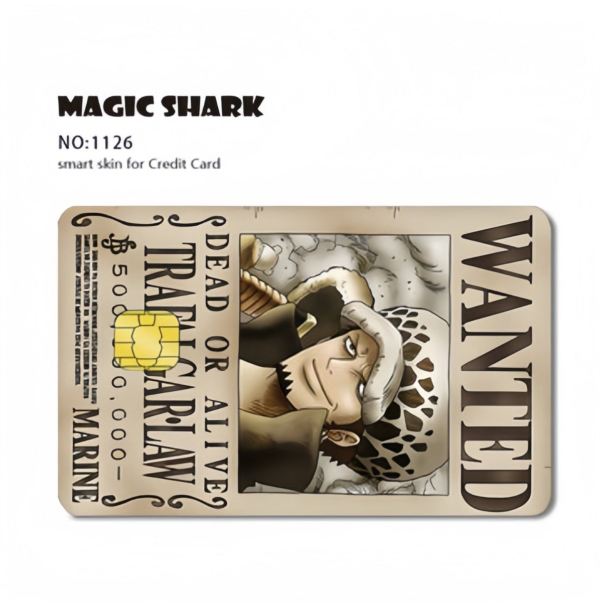 One Piece Anime Credit Card Skin Stickers, Luffy Zoro Nami Wanted Poster Card Decal, Removable Bank Card Cover Sticker, Anime Card Skin, Gift for One Piece Fans