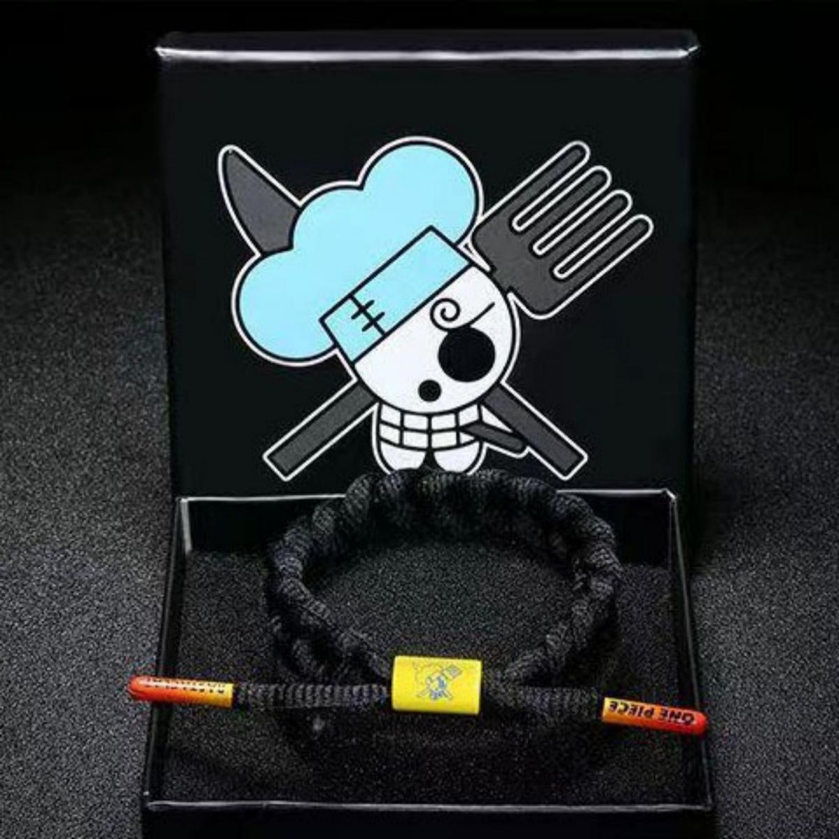 One Piece Anime Braided Bracelet, Straw Hat Pirates Woven Rope Wristband, Adjustable Character Themed Bracelets, One Piece Cosplay Jewelry, Anime Fan Gift for Men Women Teens