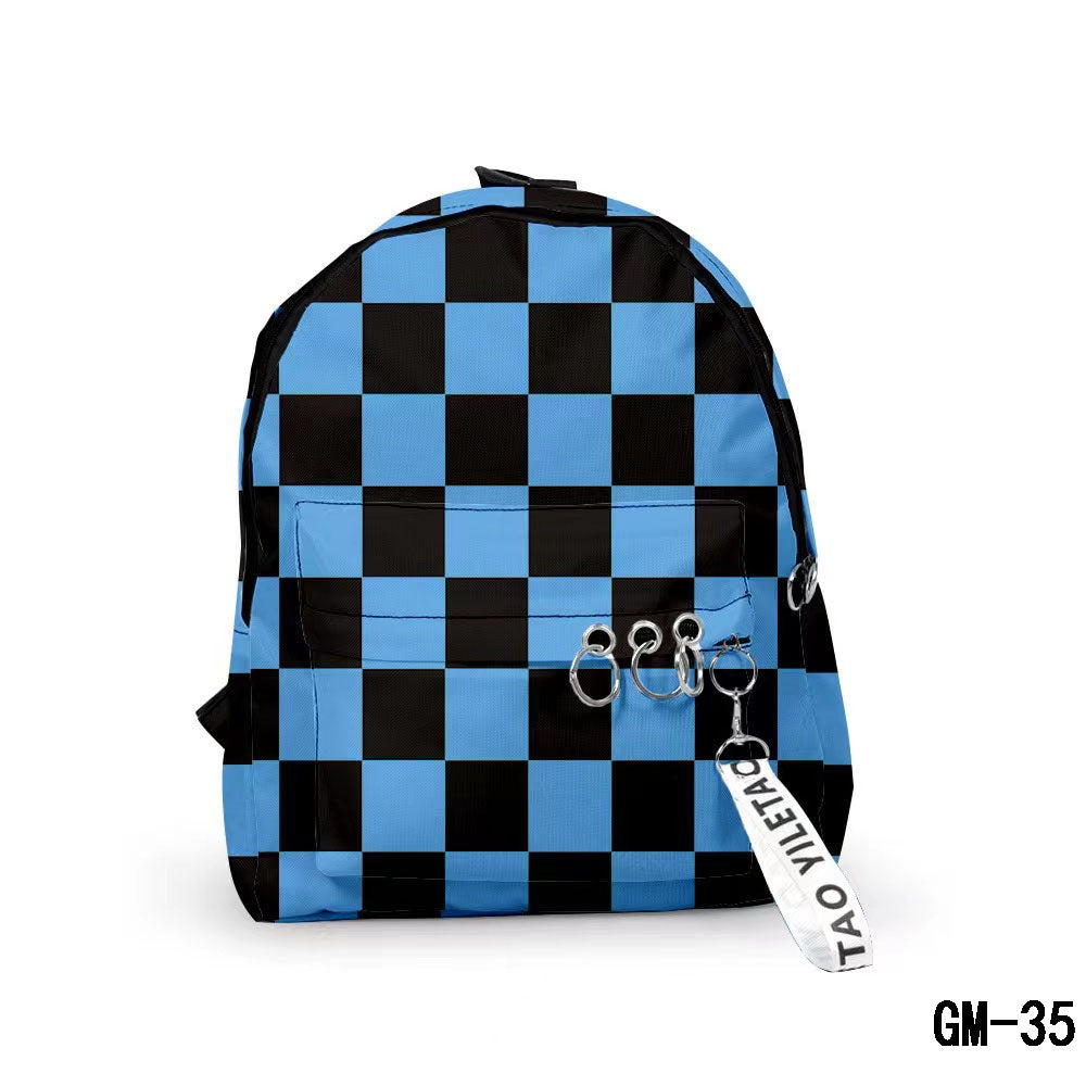 Demon Slayer Anime Backpack, Multi Styles Tanjiro Nezuko Zenitsu Rengoku Printed School Backpack, Lightweight Casual Daypack, Demon Slayer Merch Bookbag Gift for Teens Anime Fans