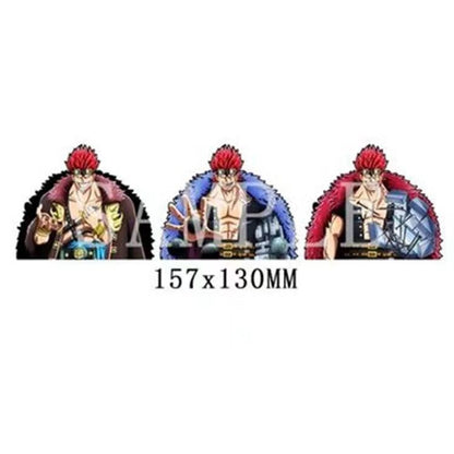 One Piece 3D Motion Stickers, Lenticular Anime Character Decals, Luffy Zoro Nami Changing Image Sticker, Waterproof Peekers Sticker for Car Laptop Water Bottle, One Piece Fans Collectible Decor
