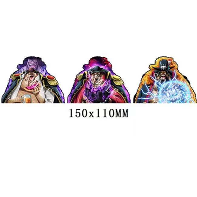 One Piece 3D Motion Stickers, Lenticular Anime Character Decals, Luffy Zoro Nami Changing Image Sticker, Waterproof Peekers Sticker for Car Laptop Water Bottle, One Piece Fans Collectible Decor