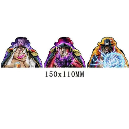One Piece 3D Motion Stickers, Lenticular Anime Character Decals, Luffy Zoro Nami Changing Image Sticker, Waterproof Peekers Sticker for Car Laptop Water Bottle, One Piece Fans Collectible Decor