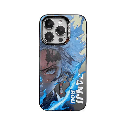 Demon Slayer Tanjiro Phone Case, HD Printed Shockproof Soft Bumper Protective Anime Phone Cover, Cool Kamado Tanjiro Anime Case for iPhone, Anime Fan Gift