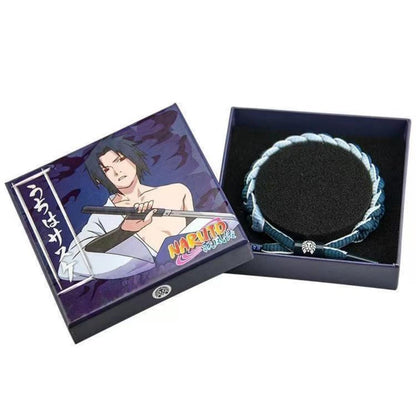 Naruto Sasuke Sakura Hinata Kakashi Itachi Braided Wristband Anime Character Hand Rope Bracelet Adjustable Cosplay Accessory Gift For Anime Fans