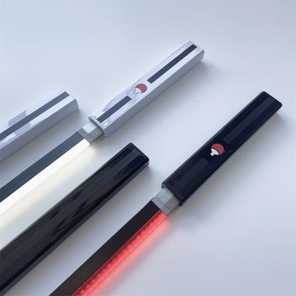 Naruto Uchiha Anime Light Up Katana Sword, Rechargeable LED Glow Samurai Sword with Scabbard, Touch Control Lightsaber Katana, Anime Cosplay Prop Collectible Sword for Naruto Fans