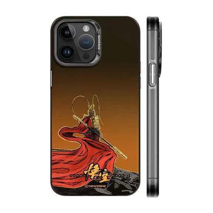 Black Myth Wukong Phone Case for iPhone, Cool Black Myth Sun Wukong Character Print Protective Phone Cover, Shockproof Hard Shell Phone Case, Game Merch Gift for Black Myth Wukong Fans Gamers