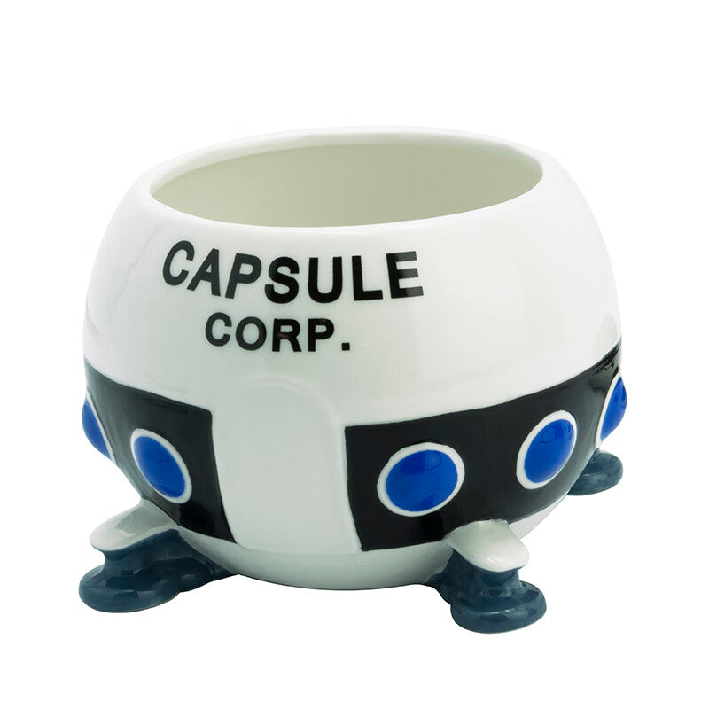 Dragon Ball Z Capsule Corp Spaceship 3D Ceramic Mug, Capsule Corporation Space Pod Shaped Coffee Cup, Novelty Anime Sculpted Drinkware, Collectible Gift for Dragon Ball Fans
